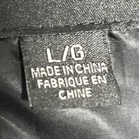 GUESS Black Puffer Bomber Jacket Men’s Size L Hooded Faux Leather Trim - Picture 2 of 14